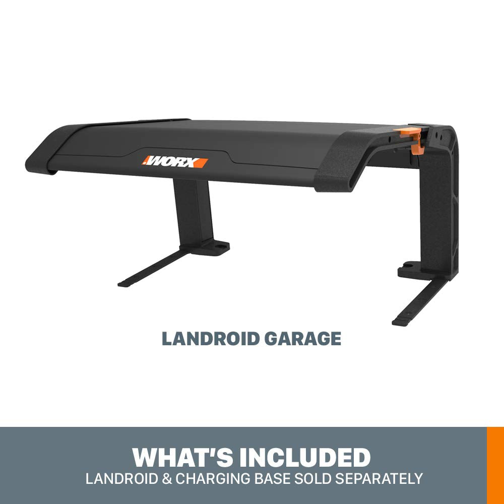 WORX WA0810 Landroid Garage con Cubierta abatible, Gris