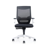 Rocada | Silla Oficina Ergonómica Regulación Lumbar | Silla con Ruedas, Reclinable y Cómoda | Tapizada con Malla y Tela Ignífuga | Color Negro
