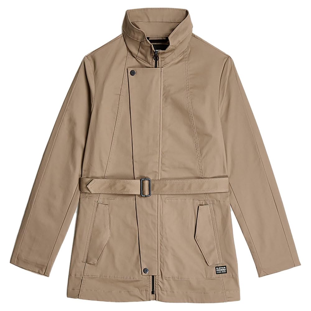 G-STAR Para Mujer Gabardina corta, Beige (taupe gray D25991-D715-G995), L