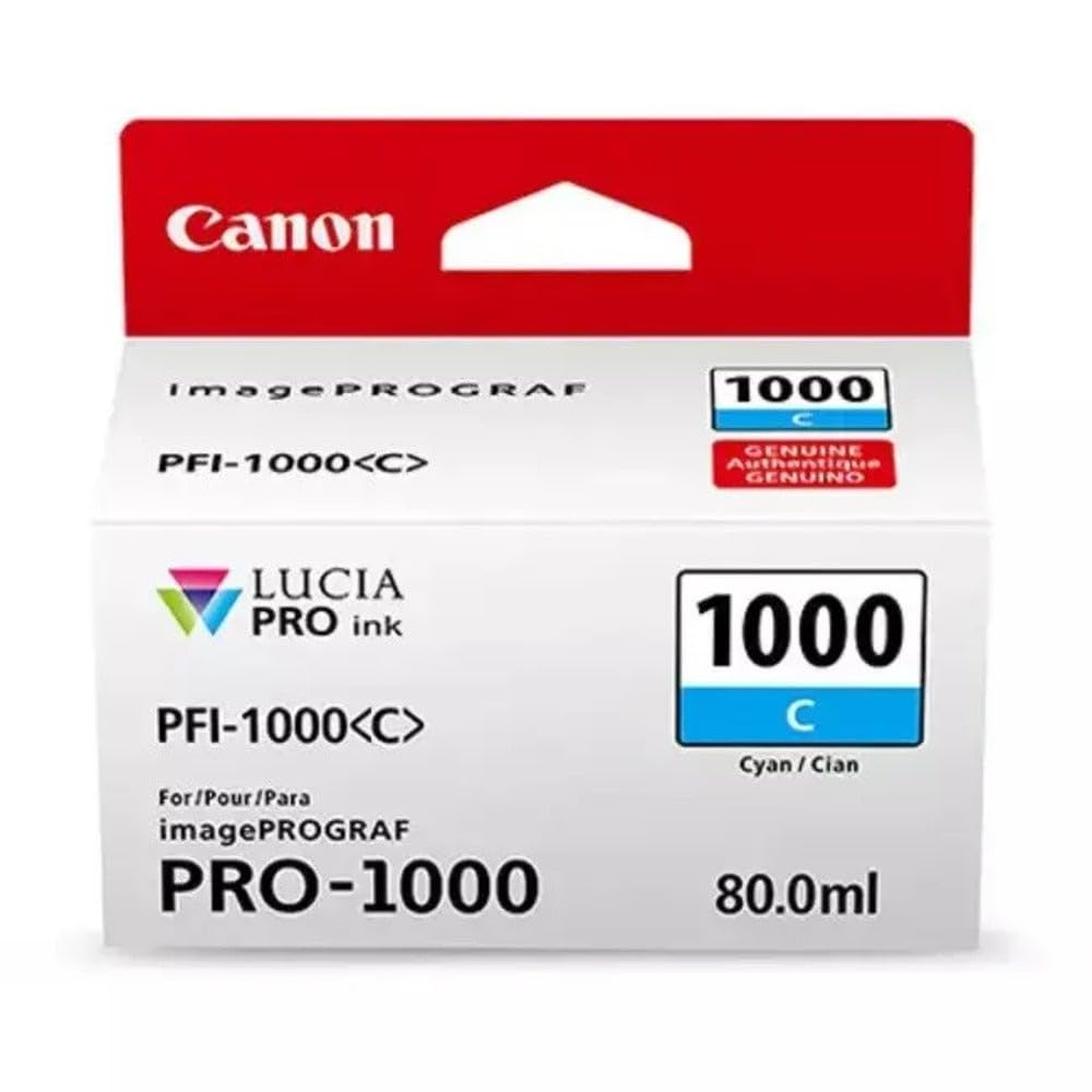 Canon PFI-1000 C Cartucho de tinta original Cian para Impresora Fotográfica PRO-1000