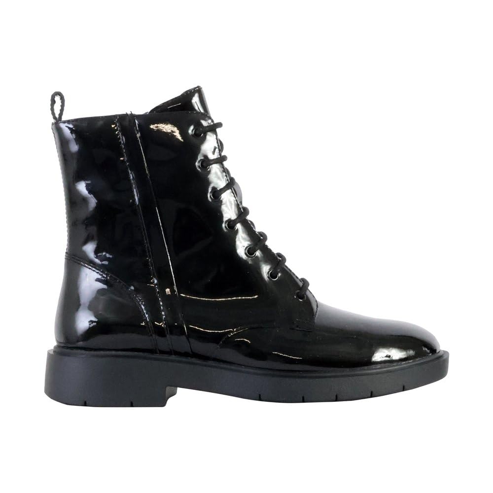 Geox D Spherica Ec1 A, Bota de Tobillo Mujer, Black, 40 EU