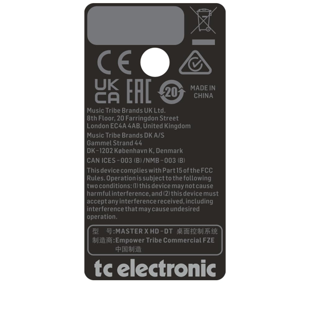 TC Electronic MASTER X HD NATIVE / MASTER X HD-DT Complemento de procesador dinámico multibanda con controlador de hardware dedicado