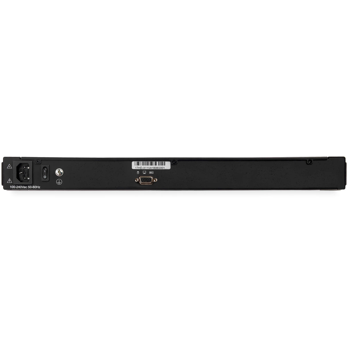 StarTech.com Consola para Armario Rack con KVM VGA y Pantalla de 17,3 Pulgadas 1080p HD - 1U, Negro