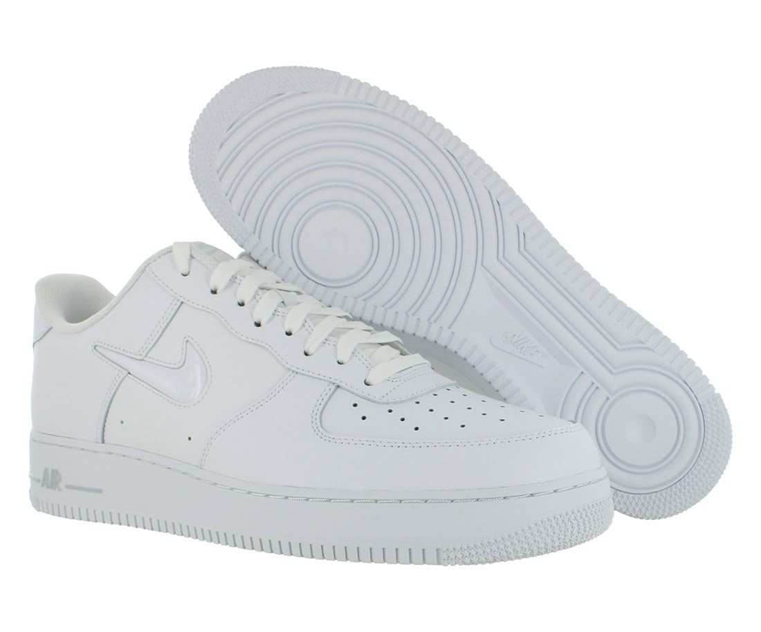 NIKE Air Force 1, Sneaker Hombre, White Dk Smoke Grey, 38.5 EU