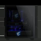 Gigabyte AORUS C300 Glass Midi-Tower Negro - Caja de Ordenador (Midi-Tower, PC, Vidrio, De plástico, Acero, ATX,Micro-ATX,Mini-ITX, Negro, Juego)