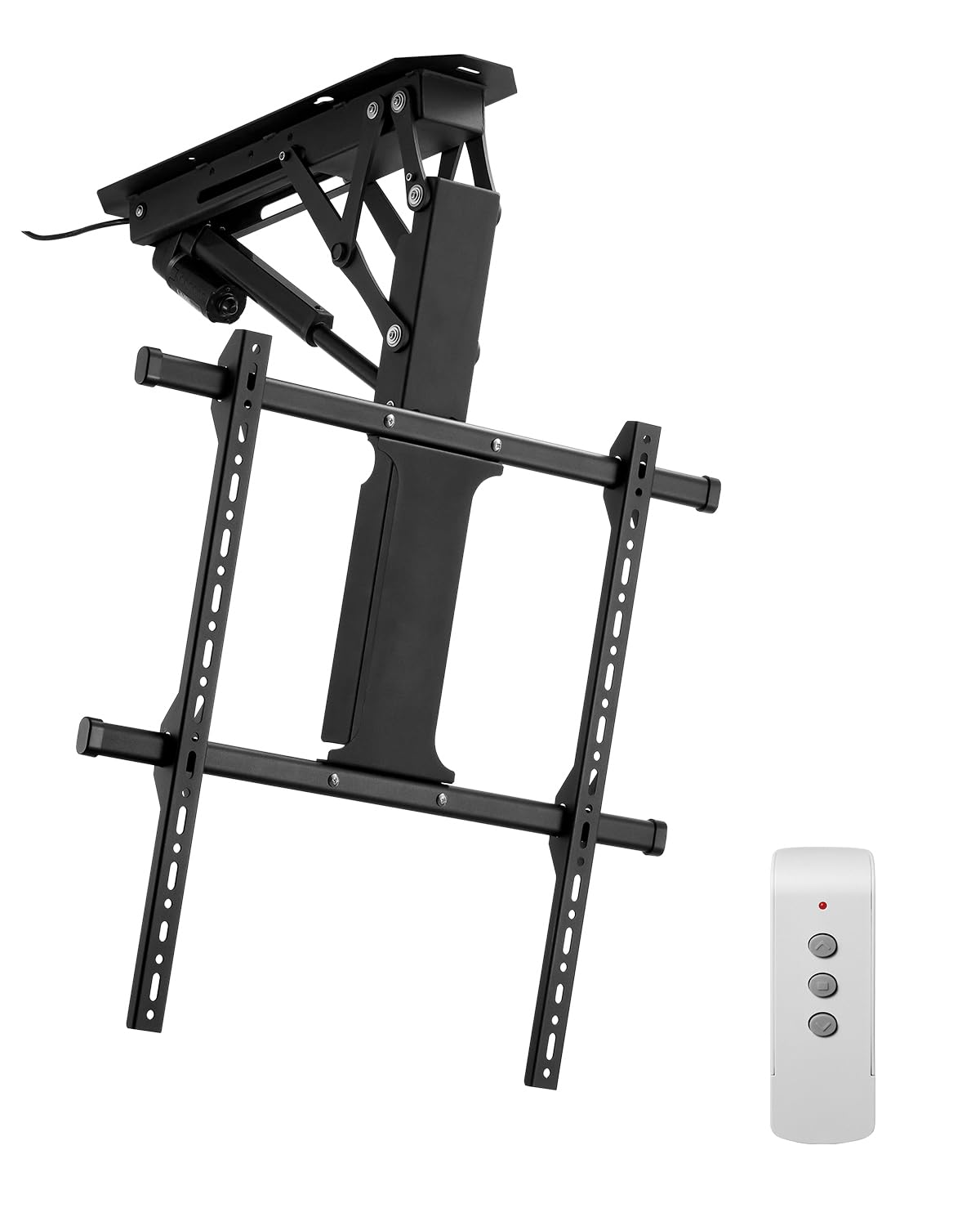 VEVOR Soporte para TV de Techo motorizado, Marco Soporte para TV Dimensiones de 813 a 1651 mm, Marco Porta televisión Plegable Ajustable con VESA máx. 60 x 60 cm, Carga máx. 40 kg