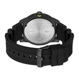 Lacoste Reloj Analógico de Cuarzo para Hombre Colección Regatta con Correa de Silicona Negra - 2011203