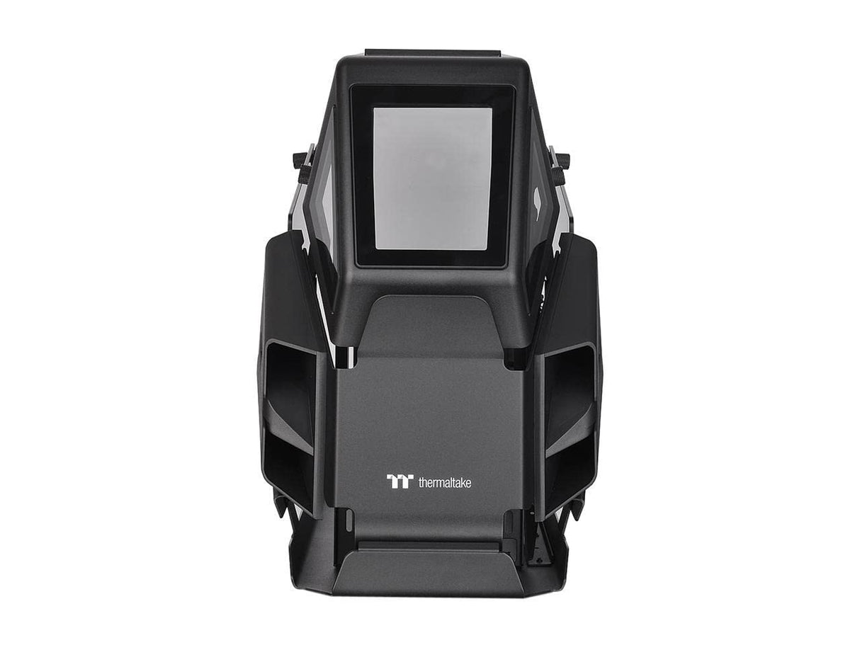 Thermaltake AH T200 Caso Micro CA-1R4-00S1WN-00 con Marco Abierto de Vidrio Templado para helicóptero