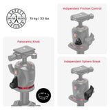 Manfrotto 055XPRO AS, Trípode para Cámara, Fibra de Carbono 4 Secciones, Kit con Rótula XPRO, Columna 90 Grados, Carga 15kg, Arca-Swiss, para DSLR/Sin Espejo, Trípode Fotográfico Profesional