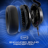 Skullcandy SLYR Pro Cascos Over-Ear Multiplataforma con Cable para Gaming, con Enhanced Sound Perception, Micrófono con IA, Compatibles con Xbox Playstation y PC - Azul