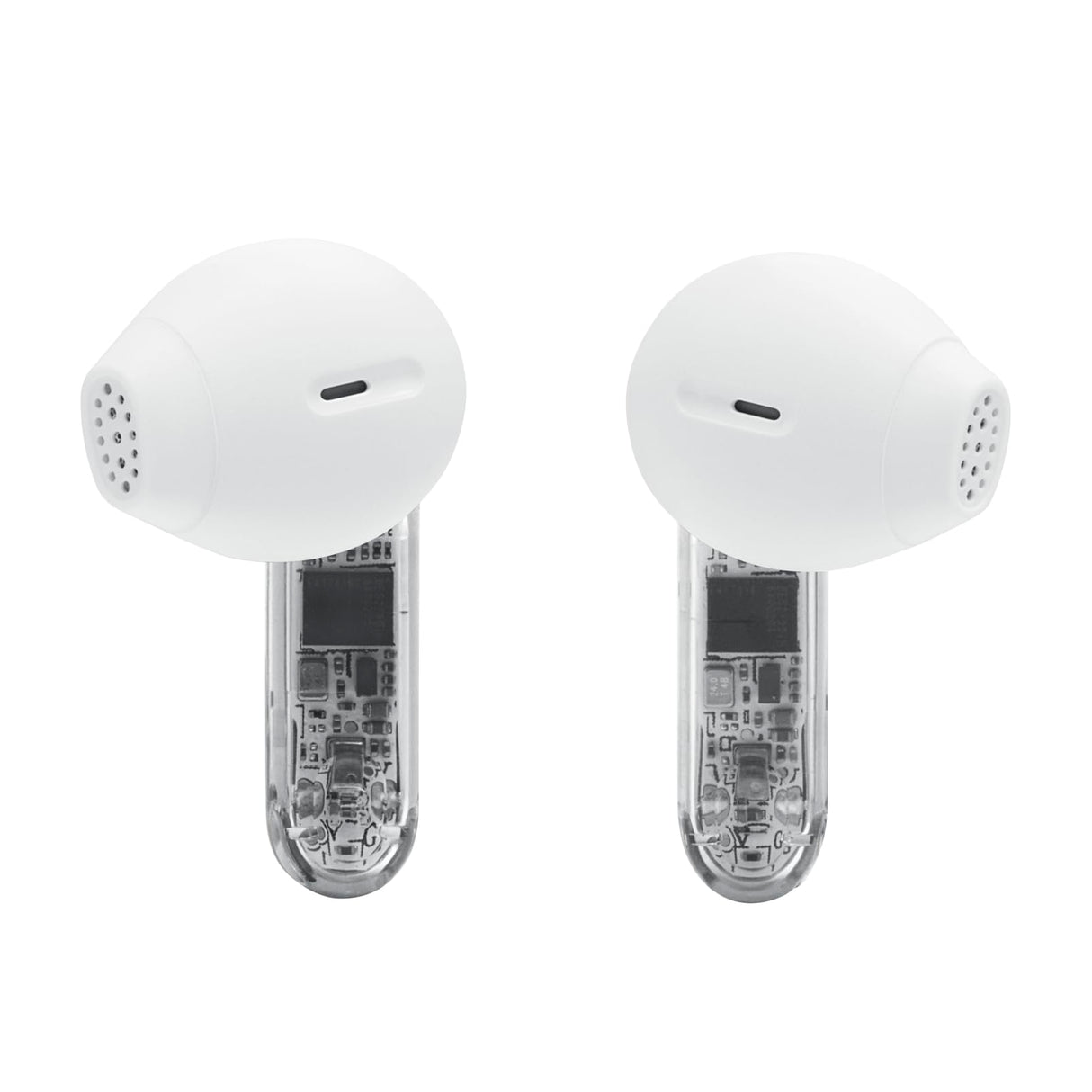 JBL Tune Flex 2, Auriculares inalámbricos Bluetooth y cancelación de Ruido. Autonomía de hasta 48 hrs, IP54 Resistentes al Agua y al Polvo, conexión multipunto, diseño ergonómico, Ghost Blanco