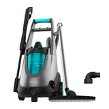 Cecotec Hidroaspirador Conga Triton 4000 UltraClean. 1500 W, 4 en 1: Función Hidrolimpiadora, Aspirador de Sólidos y Líquidos y Sopladora, 120 Bar, Poder Succión 15 kPa, Negro, Azul, Gris.