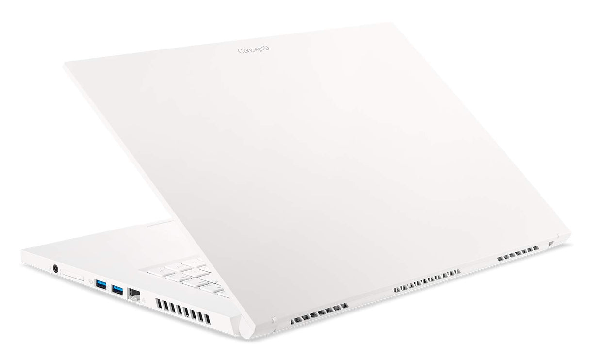 Acer ConceptD 3 CN315-72G - Ordenador Portátil 15.6" Full HD IPS, Laptop (Intel Core i5-10300H, 8GB RAM, 512GB SSD, NVIDIA GeForce GTX 1650, Windows 10 Home), PC Portátil Blanco - Teclado QWERTY