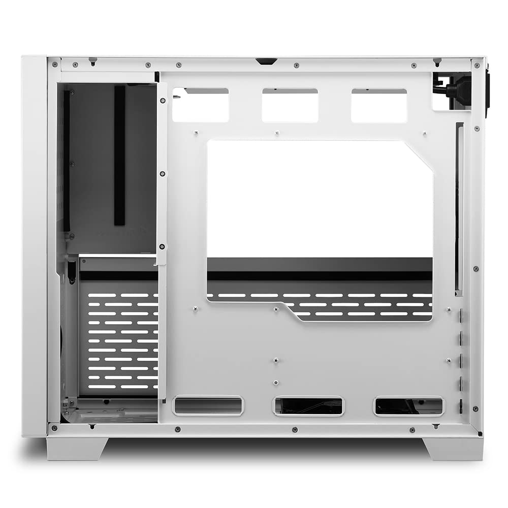 Sharkoon MS-Y1000 - Caja de Ordenador, PC Gaming, Micro-ATX, Blanco