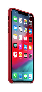 Apple Funda Leather Case (para el iPhone XS Max) - (PRODUCT)RED