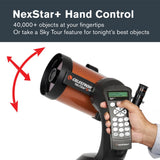Celestron 11036 NexStar 5SE Computerised Schmidt-Cassegrain Telescope with Advanced GPS, Astroimaging and AutoAlign Features, Black/Orange