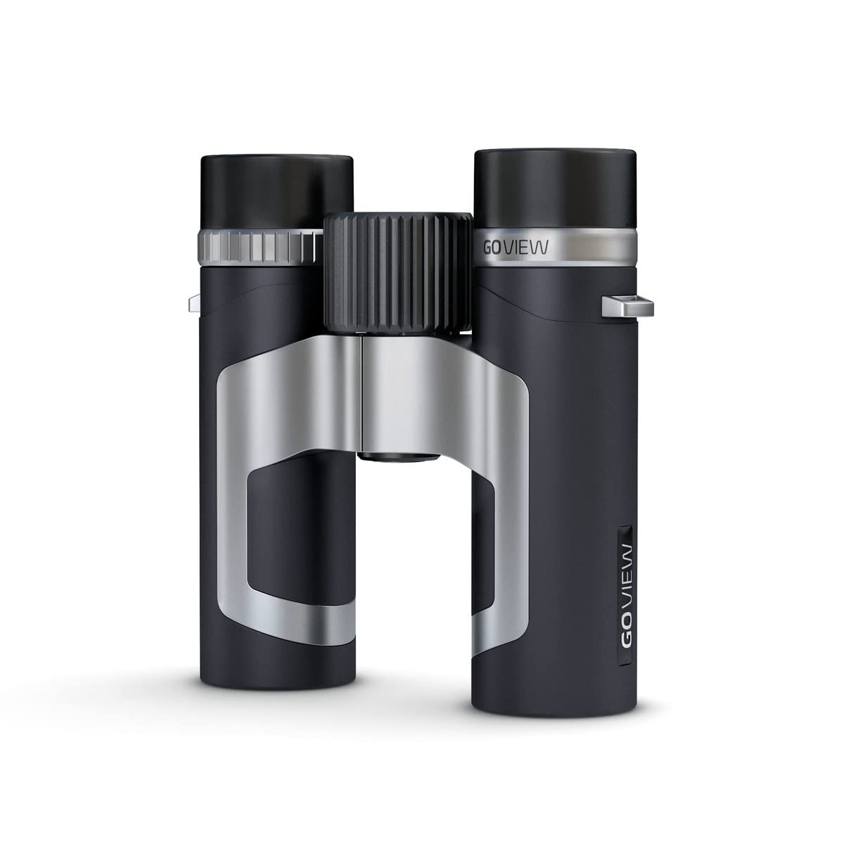 GoView ZOOMR 8x26 prismáticos pequeños y Ligeros (Aumento de 8X, Carcasa de magnesio, Incluye Adaptador para Smartphone y Accesorios) Phantom Negra