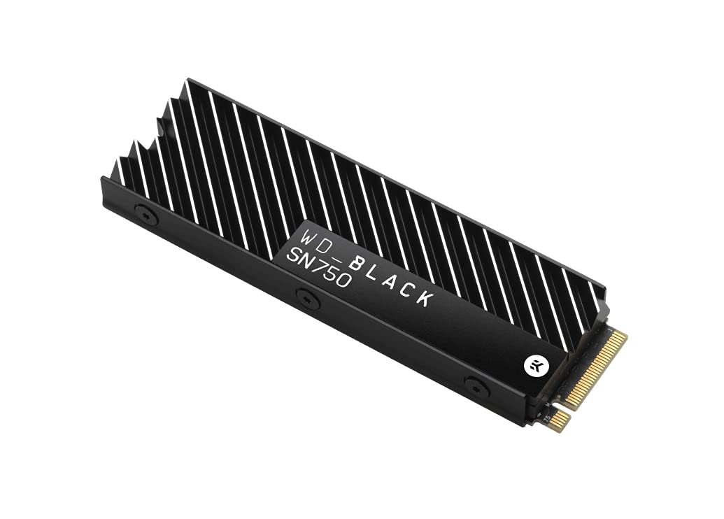 WD_BLACK SN750 1 TB - SSD interno NVMe con disipador térmico para gaming de alto rendimiento