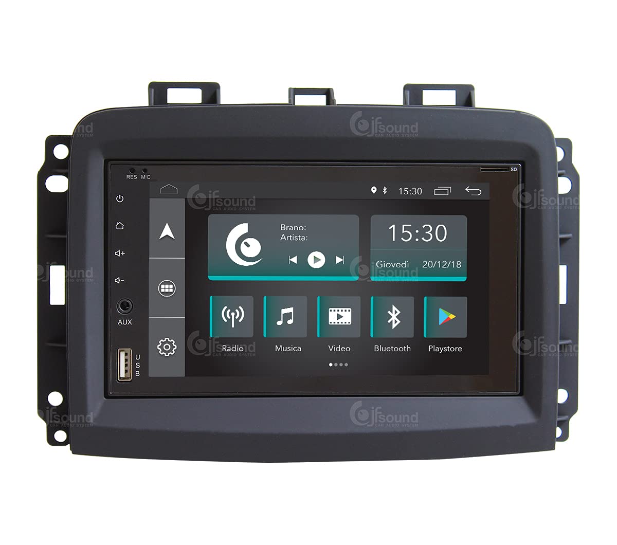 Autorradio de Ajuste Personalizado para Fiat 500L Restyling Android GPS Bluetooth WiFi Dab USB Pantalla táctil Full HD 6,2"