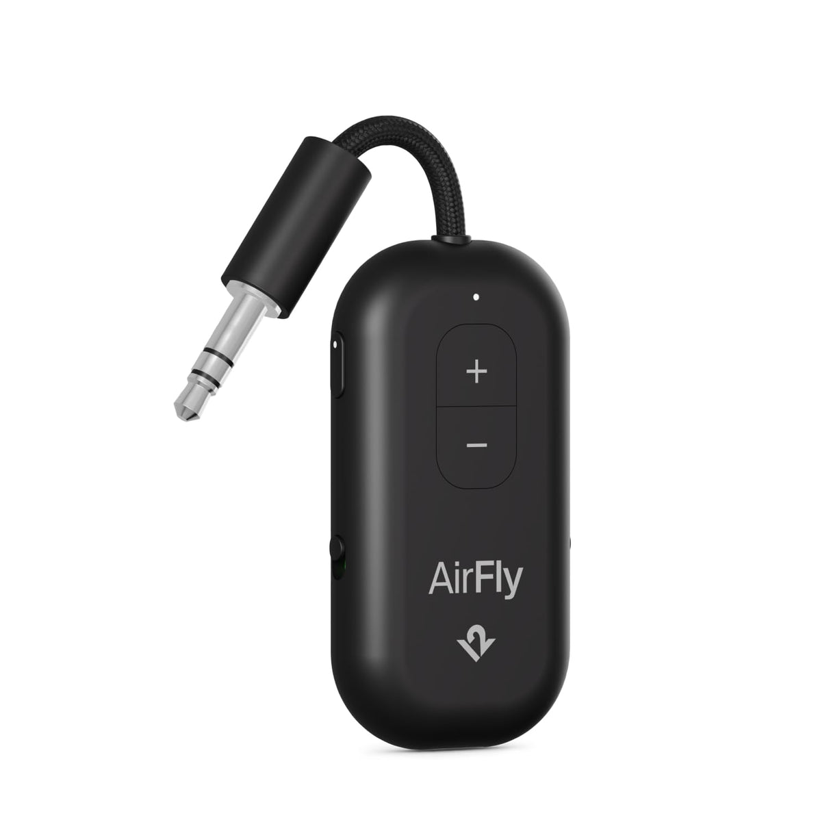 AirFly Pro 2 - Adaptador Bluetooth para avión, par 2 AirPods o Auriculares inalámbricos - Transmisor y Receptor Bluetooth AUX de 3,5 mm para Coches, Barcos, Cintas de Correr, televisores, Esenciales