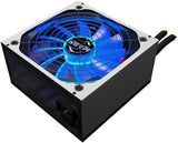MARSGAMING MPZE750 - Fuente de alimentación gaming para PC (750 W, 80 plus silver, PFC activo, modular, 10 sistemas de protección, iluminación LED, ventilador 14 cm), color blanco