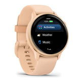 Garmin Vívoactive 6, Smartwatch con GPS, Pantalla AMOLED, Funciones Esenciales de Salud, Entrenamientos de Movilidad, Entrenamiento avanzado del sueño y hasta 11 días de autonomía, Rosa