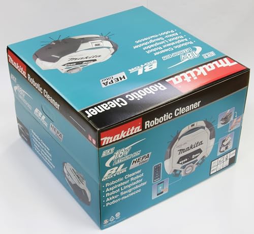 Makita DRC300Z - Limpiador robótico sin escobillas LXT de Iones de Litio de 18 V - Baterías y Cargador no incluidos