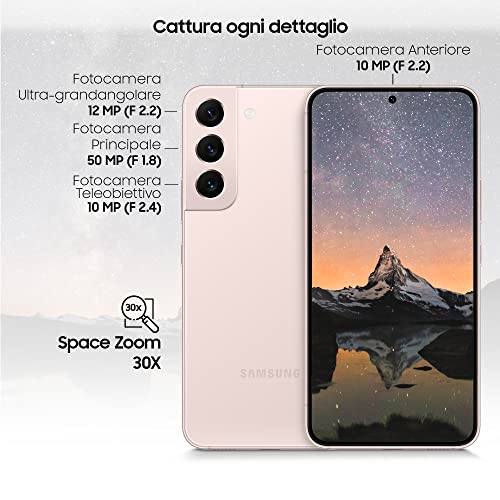 SAMSUNG SM-S901B Galaxy S22 8+256GB 6.1" 5G Pink Gold DS ITA