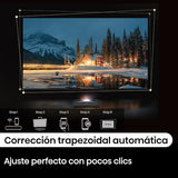 Hisense PL2 - Proyector Laser UHD 4K Smart TV de Tiro Corto, de 80 a 150 Pulgadas, 2400 lumenes, HDR10, Contraste Nativo 3000:1, Dolby Vision, Dolby Atmos, Smooth Motion, Mando Solar