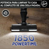 Hoover Aspiradora Escoba Sin Cable Potente con Corner Genie™ para Limpiar Todos los rincones, Cepillo Anti-Enredos, Luces LED, 2 Baterías [HFX]