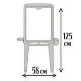 Smoby – Cuadro grande – Caras de tiza y magnética – Bandejas desmontables – 13 accesorios – Material reciclado – Fabricación francesa
