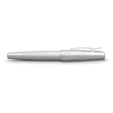Faber-Castell e-motion 148672 Pure Silver - Pluma estilográfica (plumín EF, incluye caja de regalo y convertidor)