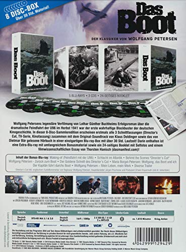 Das Boot - Complete Edition (+ Bonus-BR) (+ CD-Soundtrack) (2 Hörbücher) [Blu-ray]