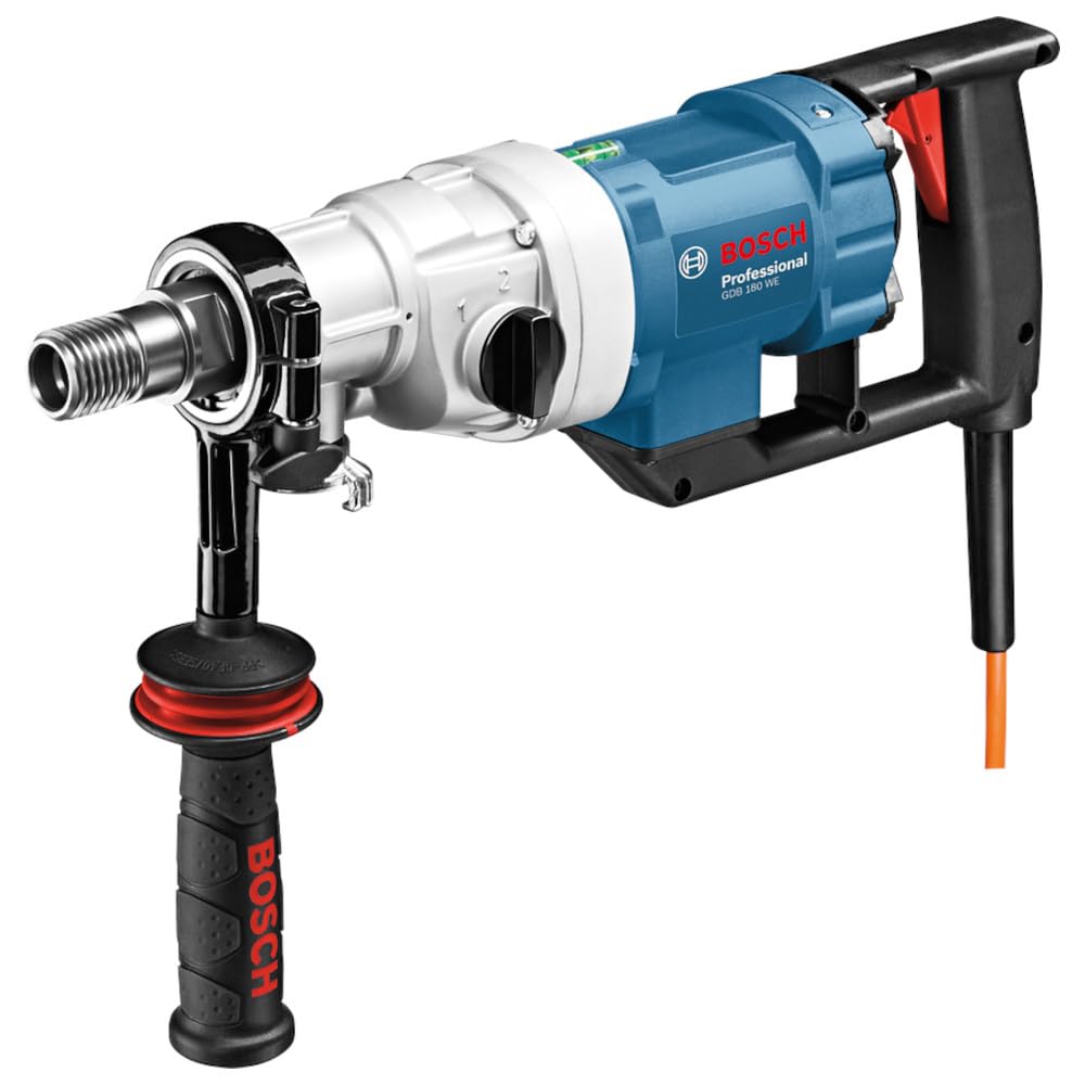 Bosch Professional GDB 180 WE- Perforadora de diamante (2000 W, Ø de perforación 180 mm, adaptador alimentación agua y aspiración, maletín)