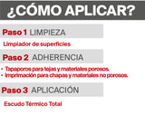fischer - Escudo Térmico Total, Aislante Térmico Reflexivo Exterior e Interior | Impermeabilizante | Antihumedad | Anticondensación | Antimoho para Pared, Techo, Tejado, Fachada o Habitación (18 L)
