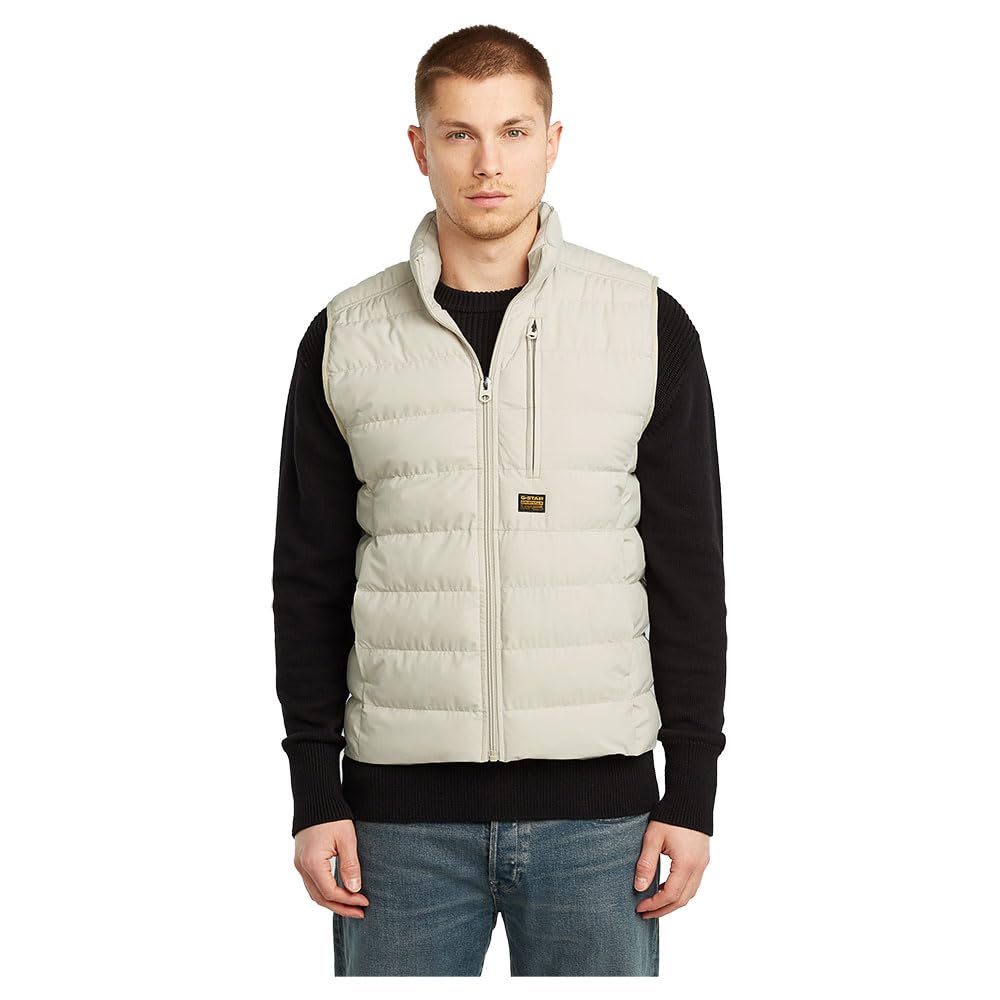 G-STAR Para Hombre Chaleco Foundation Liner, Beige (dk brick D24277-D518-1214), L