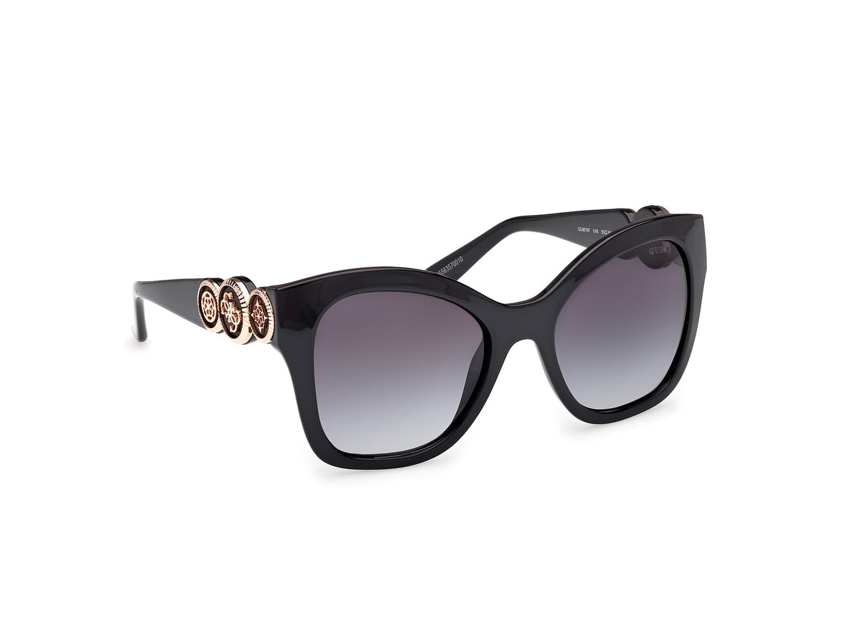 GUESS Gafas de Sol GU00197 01B shiny black 55/20/140 Mujer