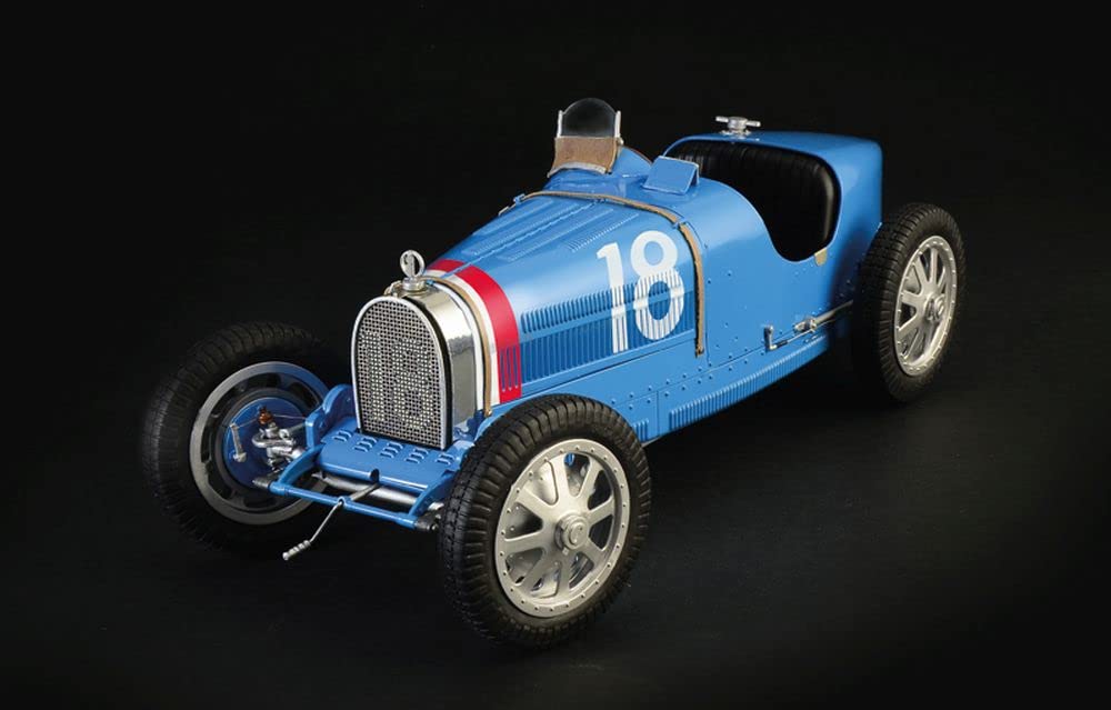 Italeri 4710S 1:12 Bugatti Type 35B - modelismo, Kit, Modelo de Suelo, Hobby, Pegar, Kit de plástico, detallado, sin Pintar