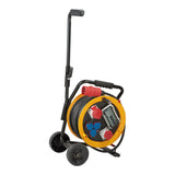 Brennenstuhl Brobusta CEE 2 FI IP44 - Carrete de cable con carro (30 m, con protección FI, para uso constante en exteriores, fabricado en Alemania)