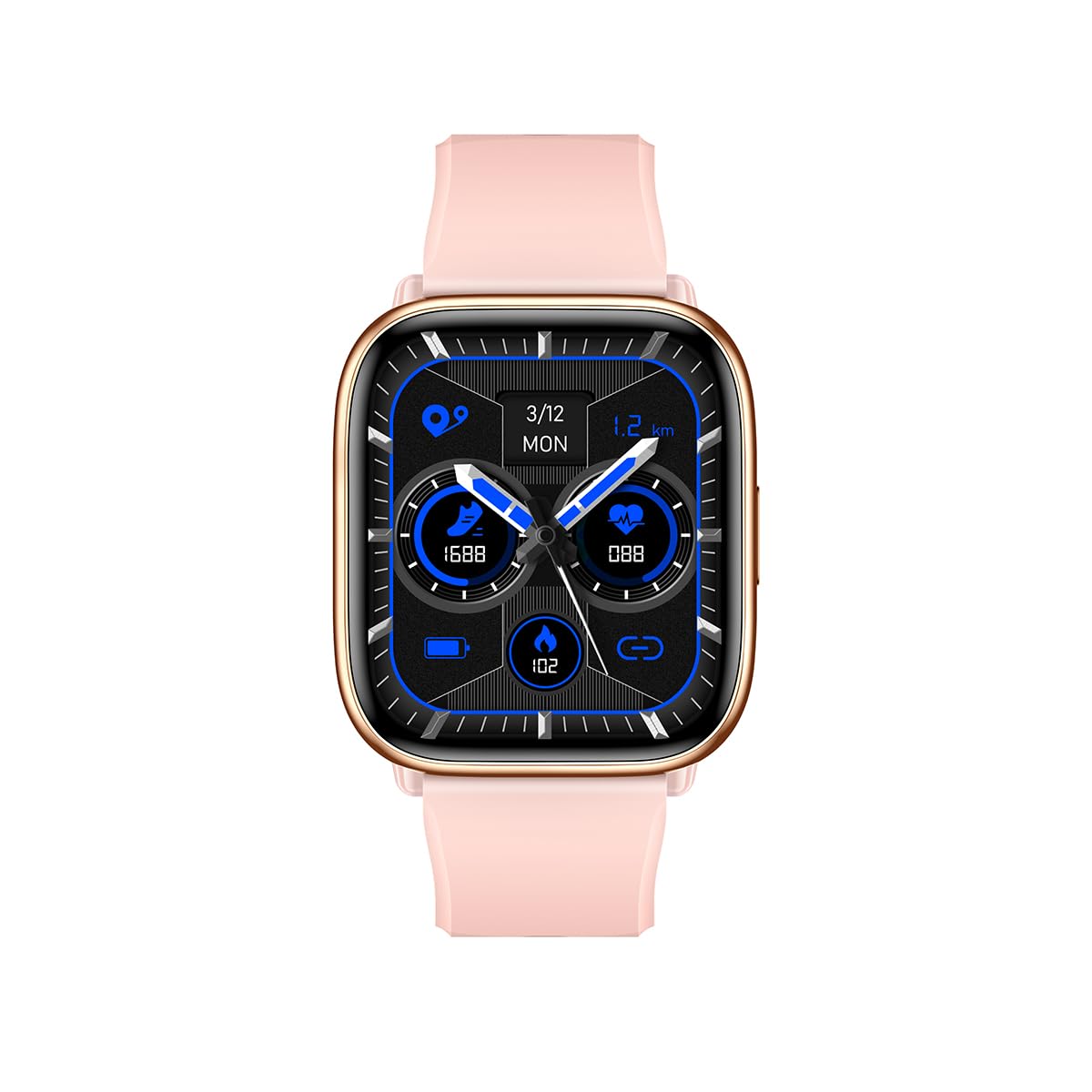 SMARTY 2.0 Mujer Digital Automático Reloj con Correa de Silicona SW081C, Dorado, Moderno, Dorado, Moderno