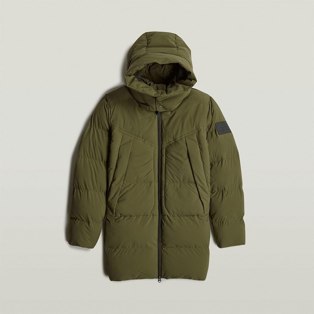 G-STAR Para Hombre G- Whistler Padded Hooded Parka 2.0, Verde (shadow olive D25347-D518-B230), L