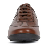 Geox U Edgware A, Sneakers Hombre, Marrón Cognac, 44 EU