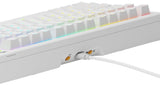 Glorious Gaming GMMK 3 anpassat mekaniskt gamingtangentbord, 75% TKL, modulärt packningssystem, doubleshot PBT-tangenter, aluminiumplatta, utbytbara 3- Och 5-stiftsbrytare, USA QWERTY - Vit