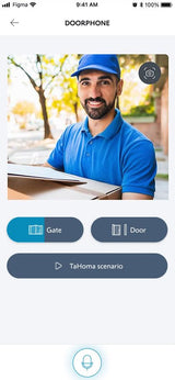 somfy 1871229 - Videoportero V350 Connect | Intercomunicador conectado | Pantalla de 7 pulgadas | Visión nocturna | Gestión remota de visitas a través de la app Protect | Controla hasta 5 equipos