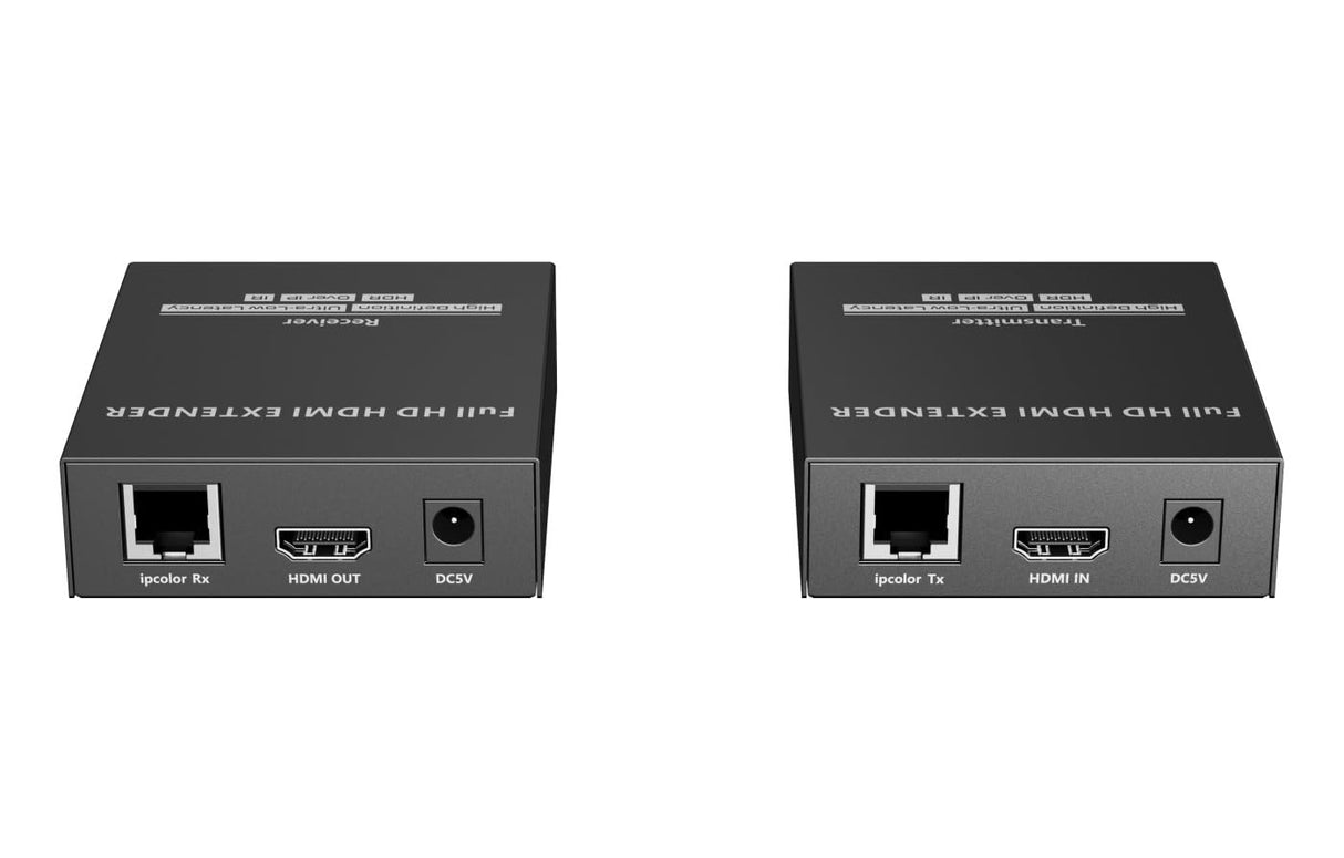 PremiumCord Extensor HDMI Sin Comprimir Para 150 m Sobre Lan, Sobre Ip, Full HD 1080p 60Hz, HDR10, HDCP 1.4, Transmisión Ir, Carcasa Metálica