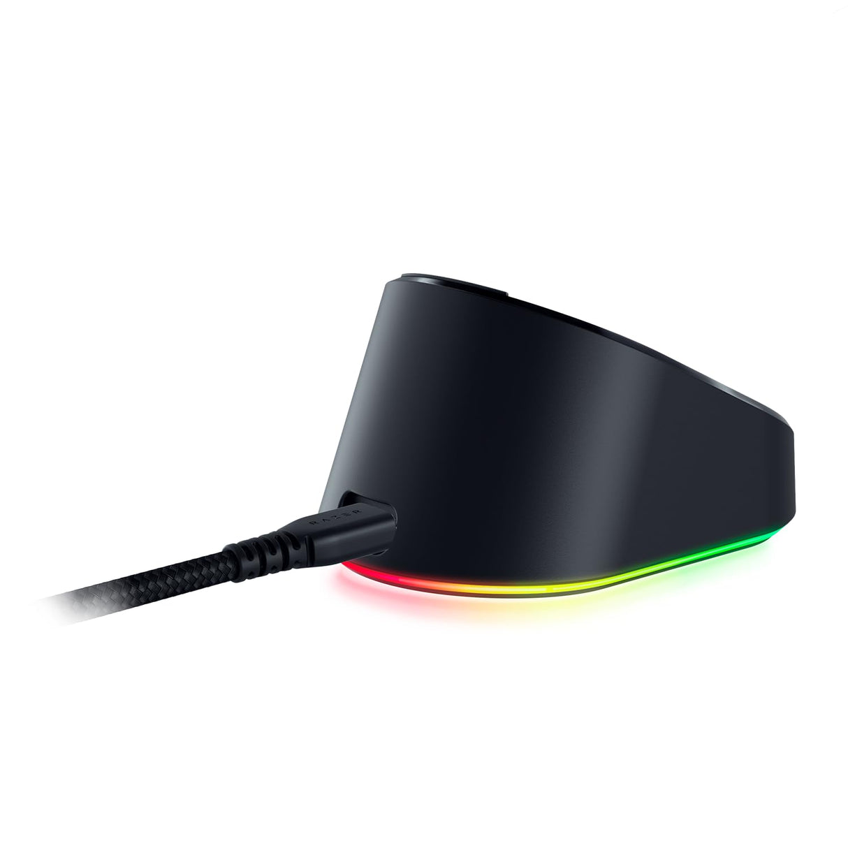 Razer Mouse Dock Pro & Charging Puck - Base de carga inalámbrica magnética & módulo para ratones compatibles, Hyperspeed 4K, iluminación 8 RGB Chroma) - Negro