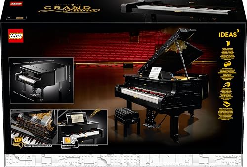 LEGO 21323 Ideas Piano de Cola de Adultos, Maqueta para Construir, Regalos para Músicos, Decoración para Casa y Oficina