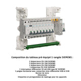 Cuadro 1 fila preequipado 1 inter. diff. 40 A tipo AC + 8 disyuntores