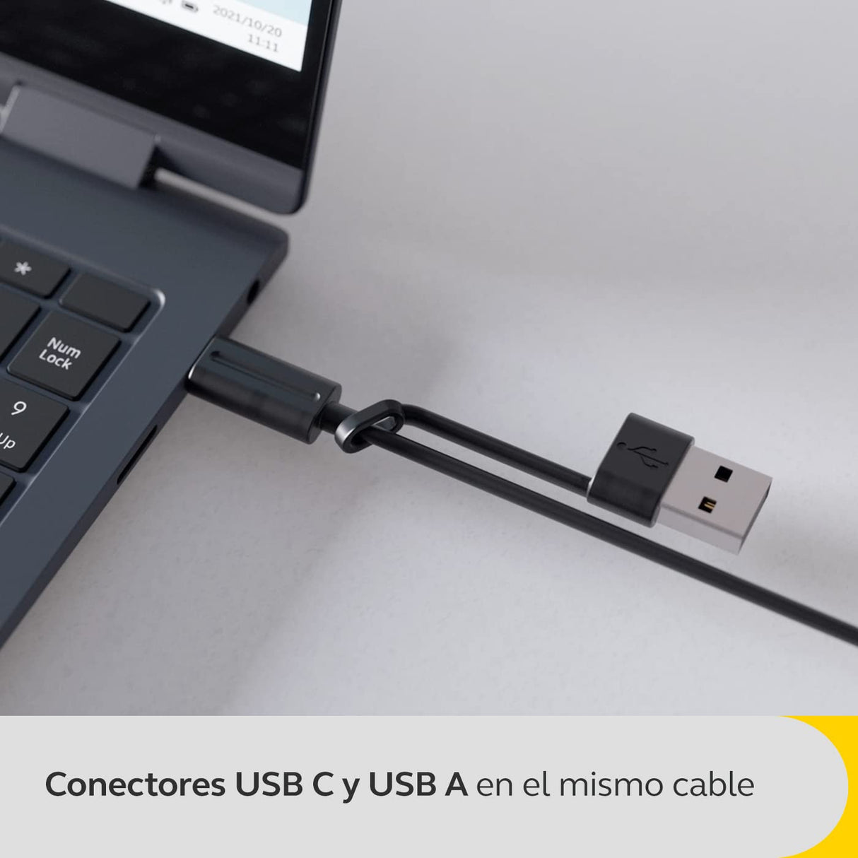 Jabra Speak2 40 Altavoz Portátil, 4 Micrófonos, Cancelación de Ruido, 50 mm de Alto Alcance, Audio de Banda Ancha y Conexiones USB-A y USB-C, Certificado para Zoom y Google Meet, Gris Oscuro