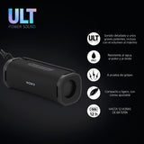 Sony ULT Field 1 Altavoz inalámbrico Bluetooth portátil con ULT Power Sound, Ultimate Deep Bass, IP67, Resistente a los Golpes, 12H de batería, Llamadas nítidas, Negro